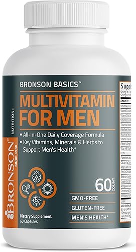 Miniatura 6 de Bronson Multivitamínico para hombres, fórmula de cobertura diaria todo en uno, vitaminas clave, minerales y hierbas para apoyar la salud de los