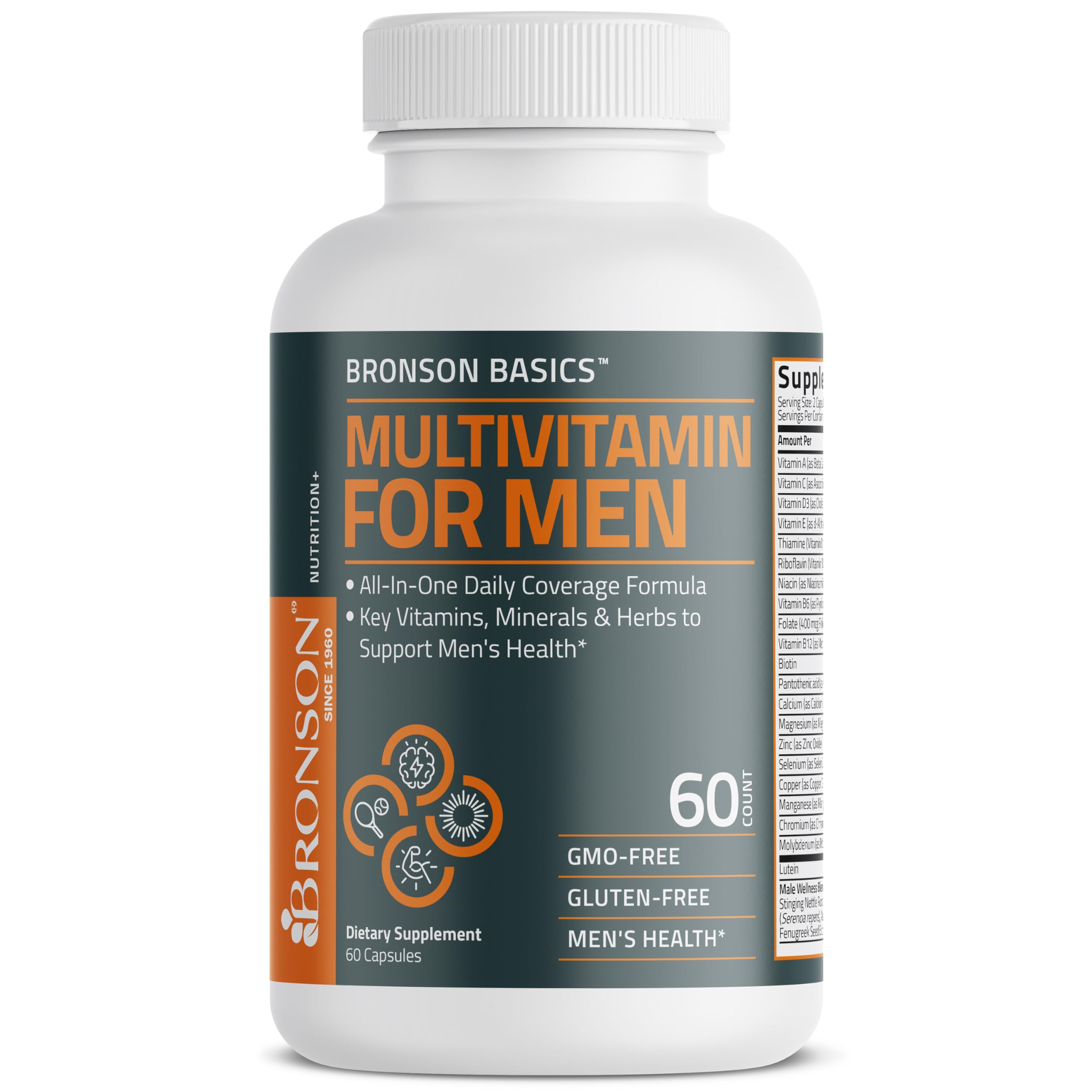 Bronson Multivitamin for Men All-in-One Daily Coverage, 60 Capsules — Amazon image 6