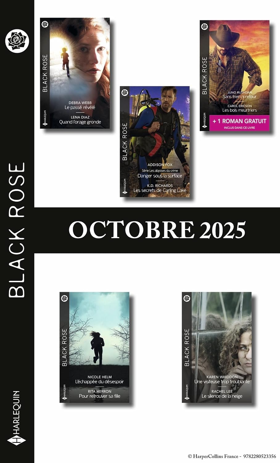 Pack mensuel Black Rose - 10 romans + 1 titre gratuit (Octobre 2025) (French Edition)