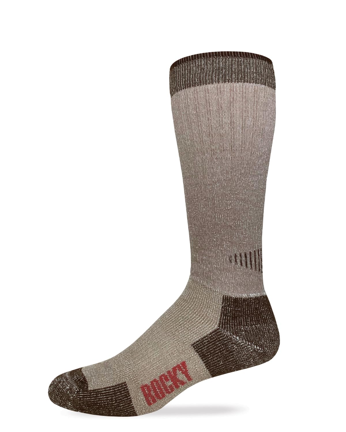 Rocky Mens Merino Wool Heavyweight Full Cushion Tall Boot Socks 1 Pair Pack