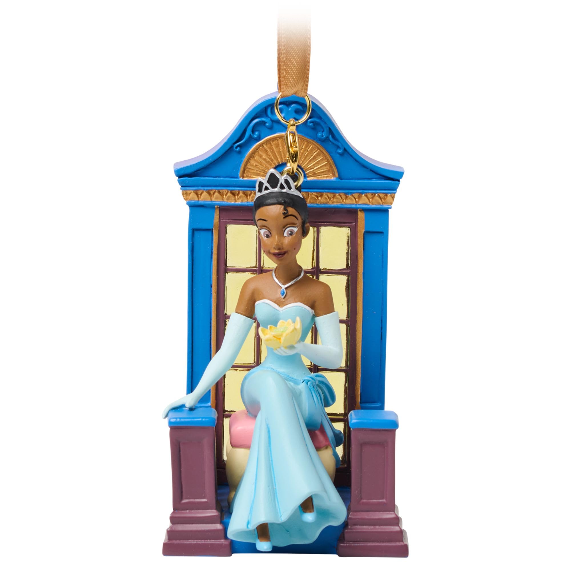 Disney Store Official Tiana Sketchbook Ornament, Princess & the Frog, Christmas Tree Decoration Suitable for Hanging or Freestanding, 10.5cm / 4"