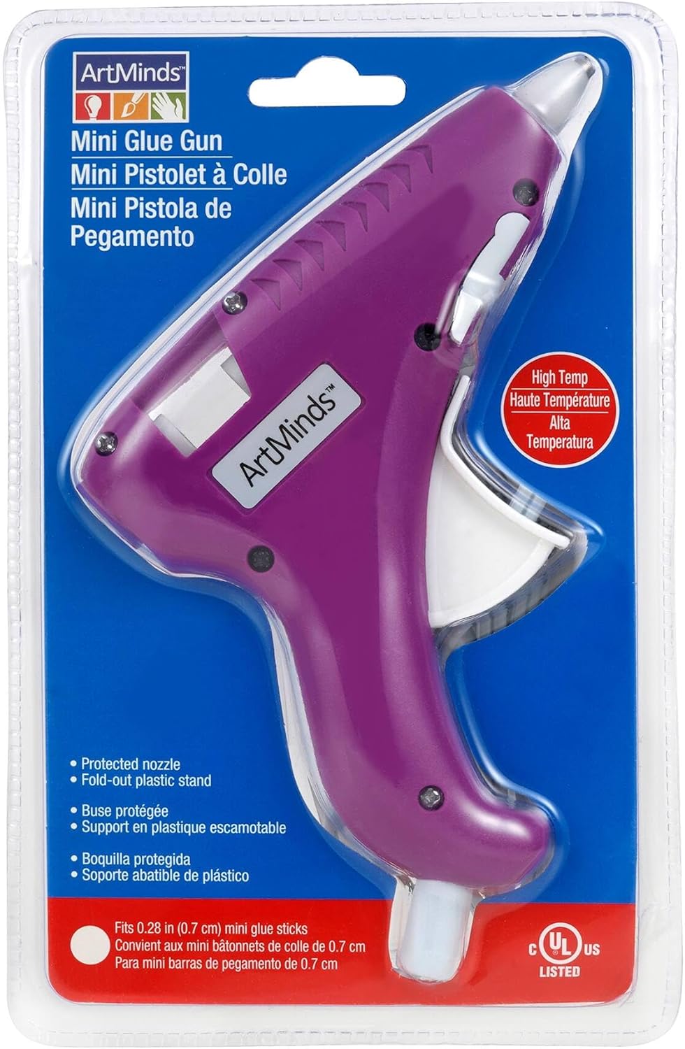 ArtMinds Purple Fashion Mini Glue Gun, 12 Pack