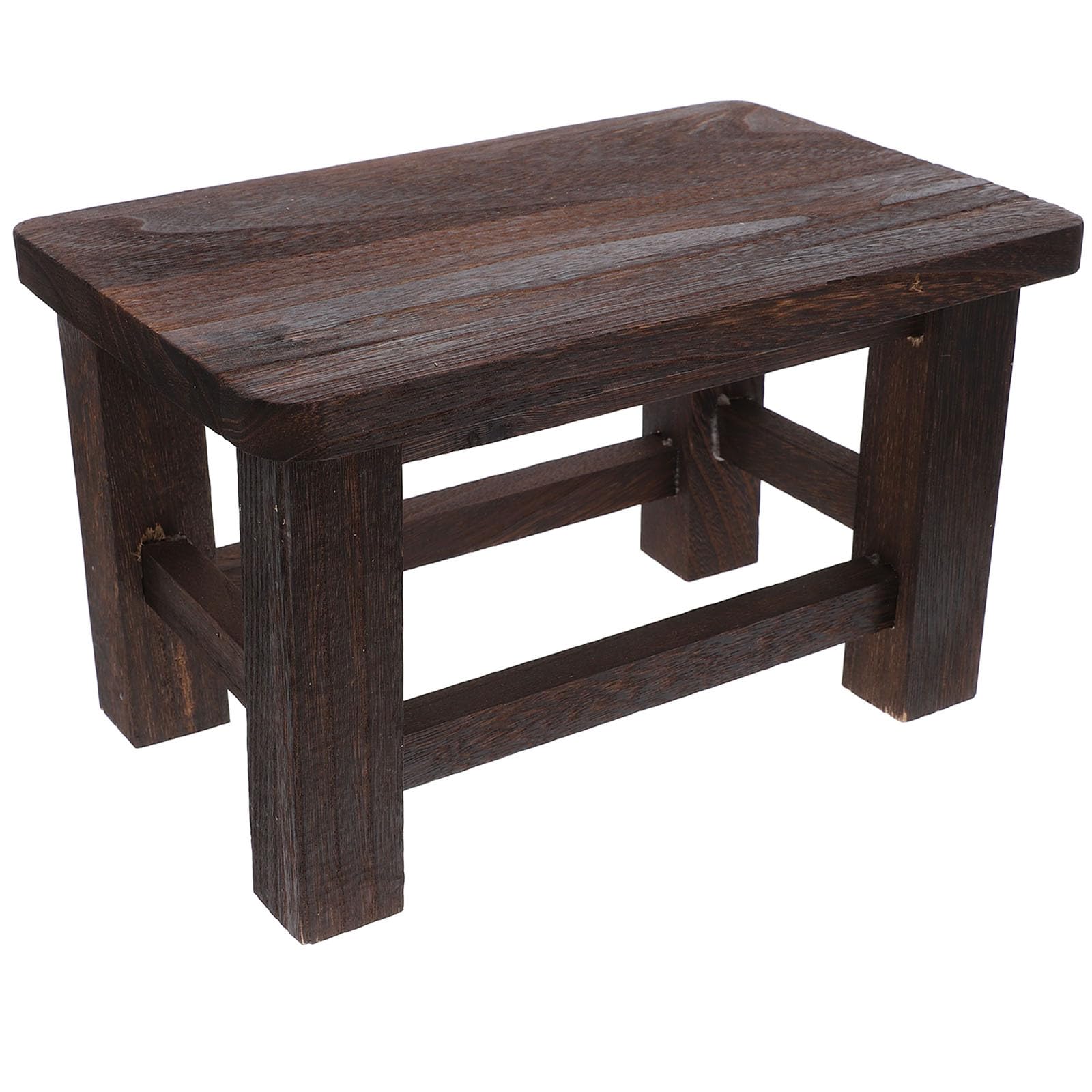 Marchepied robuste pour adultes TOYANDONA petit banc bois massif