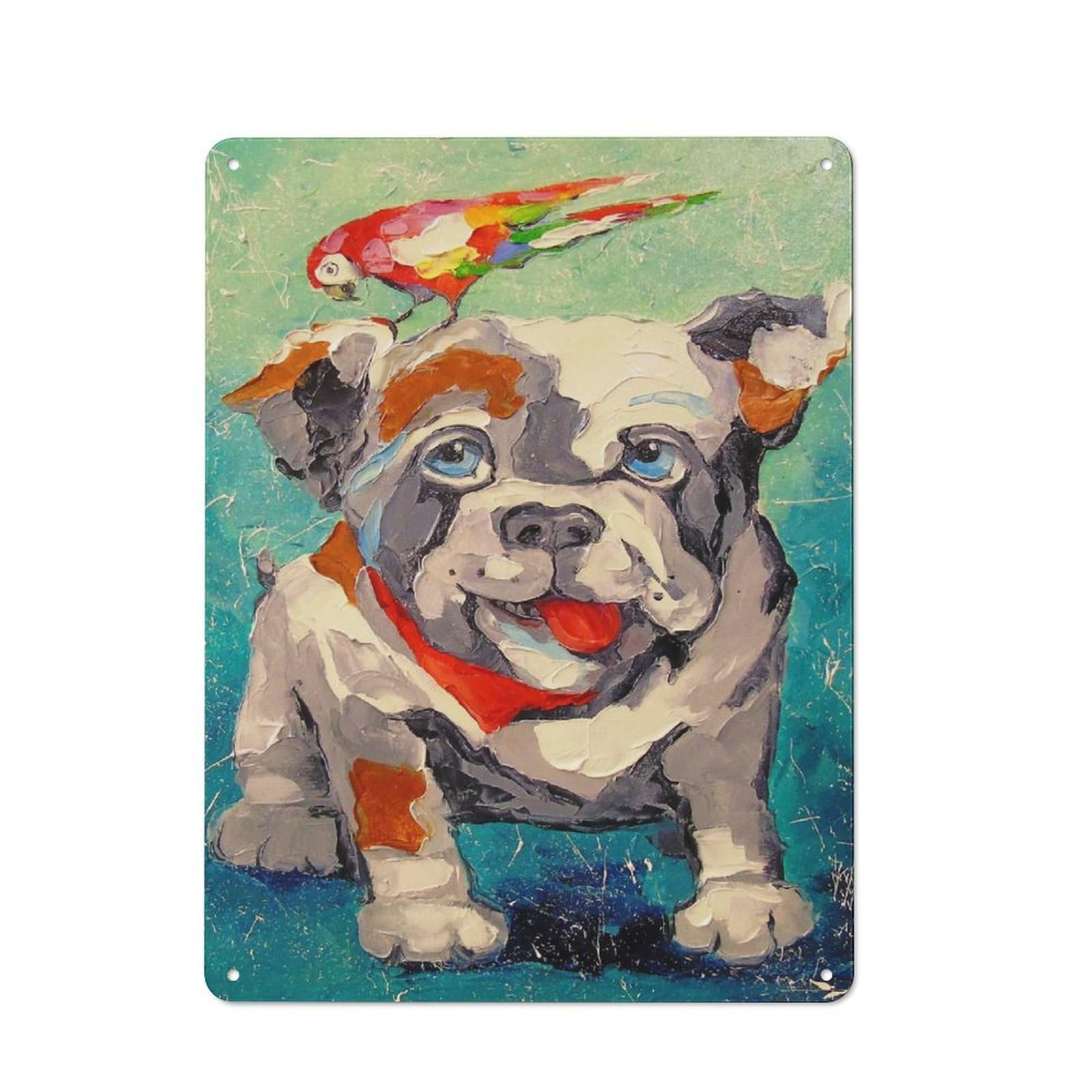 Distressed Look Friends Decorative Tin Sign 40x30cm, Vintage Wall Decor for Lounge, Study, Pub Or Wall Gallery