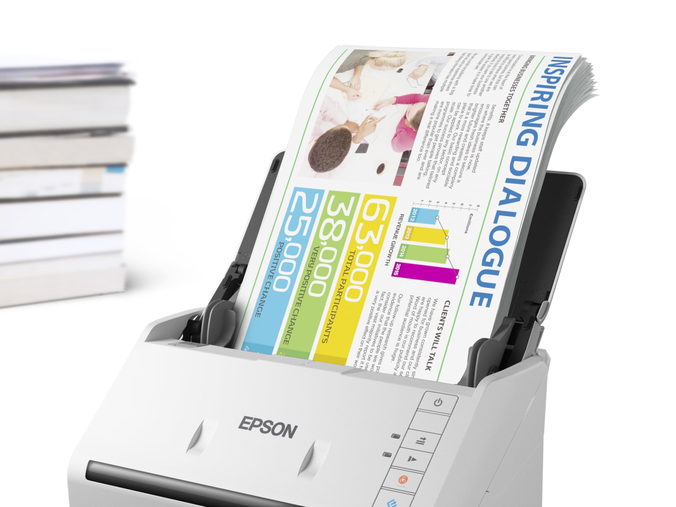 EPSON WorkForce DS530II Scanner USB 3.0 Flachbett 600DPI 30BIT
