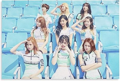 Amazon Com Star Twice Kpop Girl Group Cheer Up Mina Sana Nayeon Jihyo Momo Chaeyoung Dahyun Tzuyu Jeongyeon Poster Decorative Painting Canvas Wall Art Living Room Posters Bedroom Painting 08x12inch x30cm Posters Prints