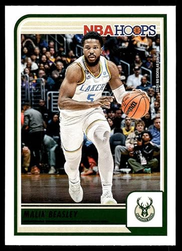 2023-24 Panini Hoops #208 Malik Beasley NM-MT Milwaukee Bucks Basketball Trading Card NBA
