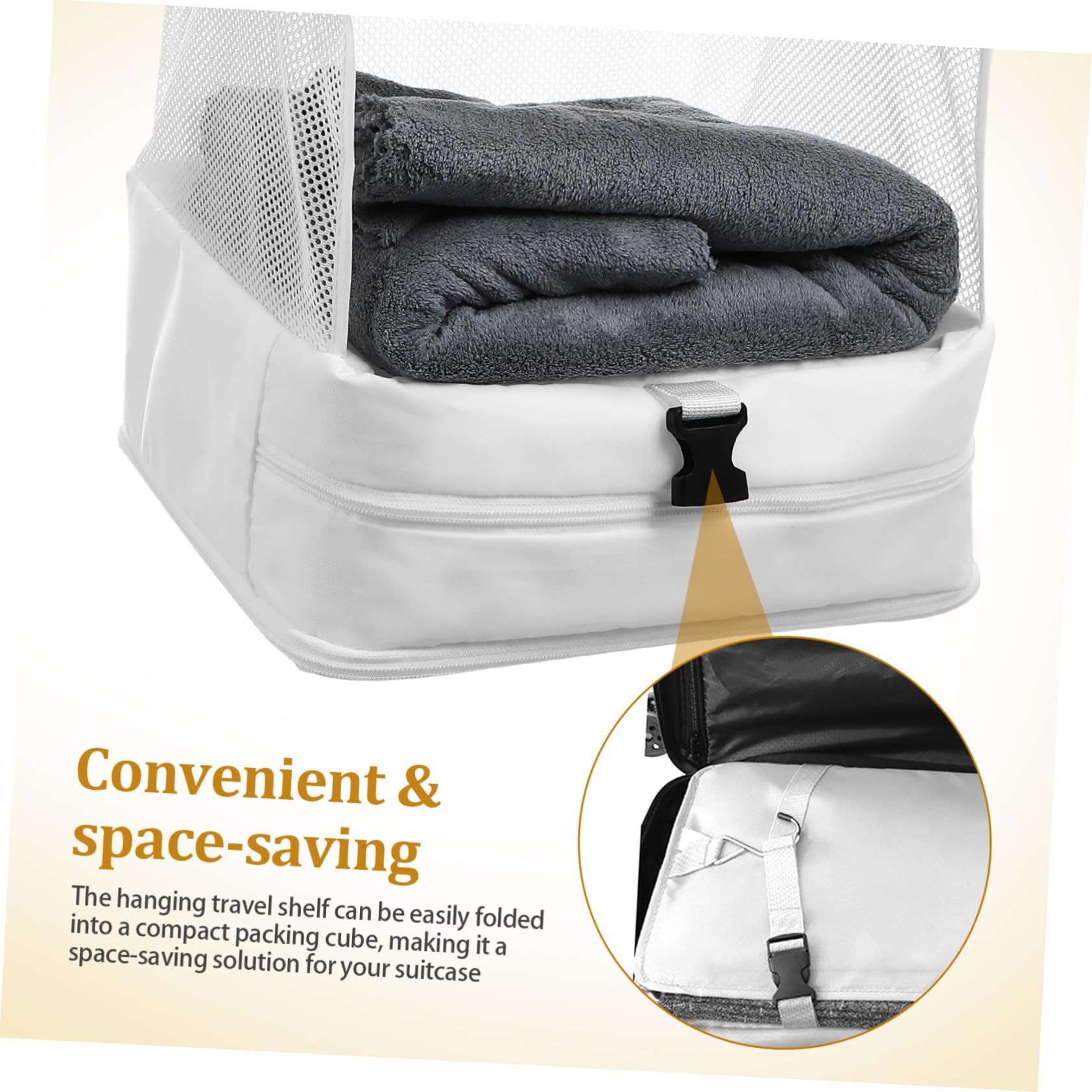 Mipcase Organizador Colgante De Ropa De Viaje 3 Capas Bolsa Pequeña Tela Oxford Resistente Ahorro De Espacio para Armario Maletas Doméstico y Viaje