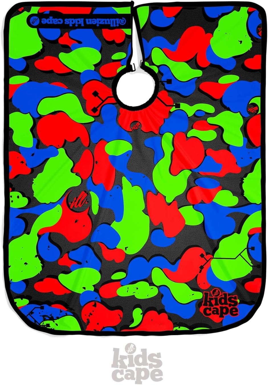 るる Illuzien キッズ ゲーマー 迷彩 プロ ケープ – ヘアカット用バーバー