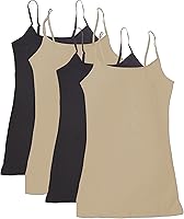 Vista 4 de Active - Paquete de 4 camisetas sin mangas, básicas, para mujer