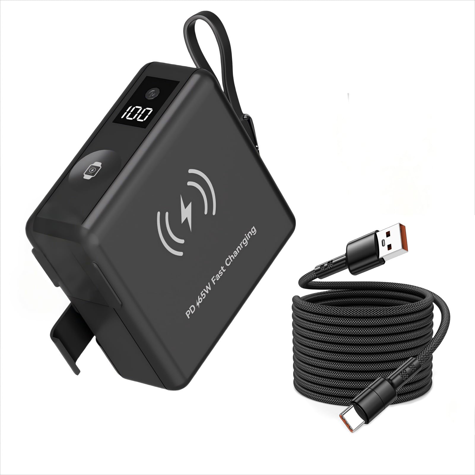 Amazon | 20000mAh PD65W モバイルバッテリー コンセント一体型