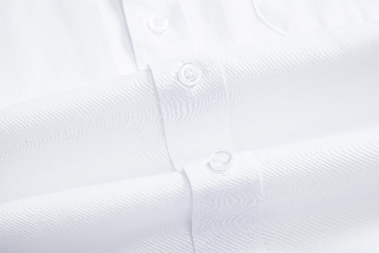 Mens Oxford Shirts Long Sleeve Slim Fit Lightweight Casual Button Down Shirts with Pocket - Image 4