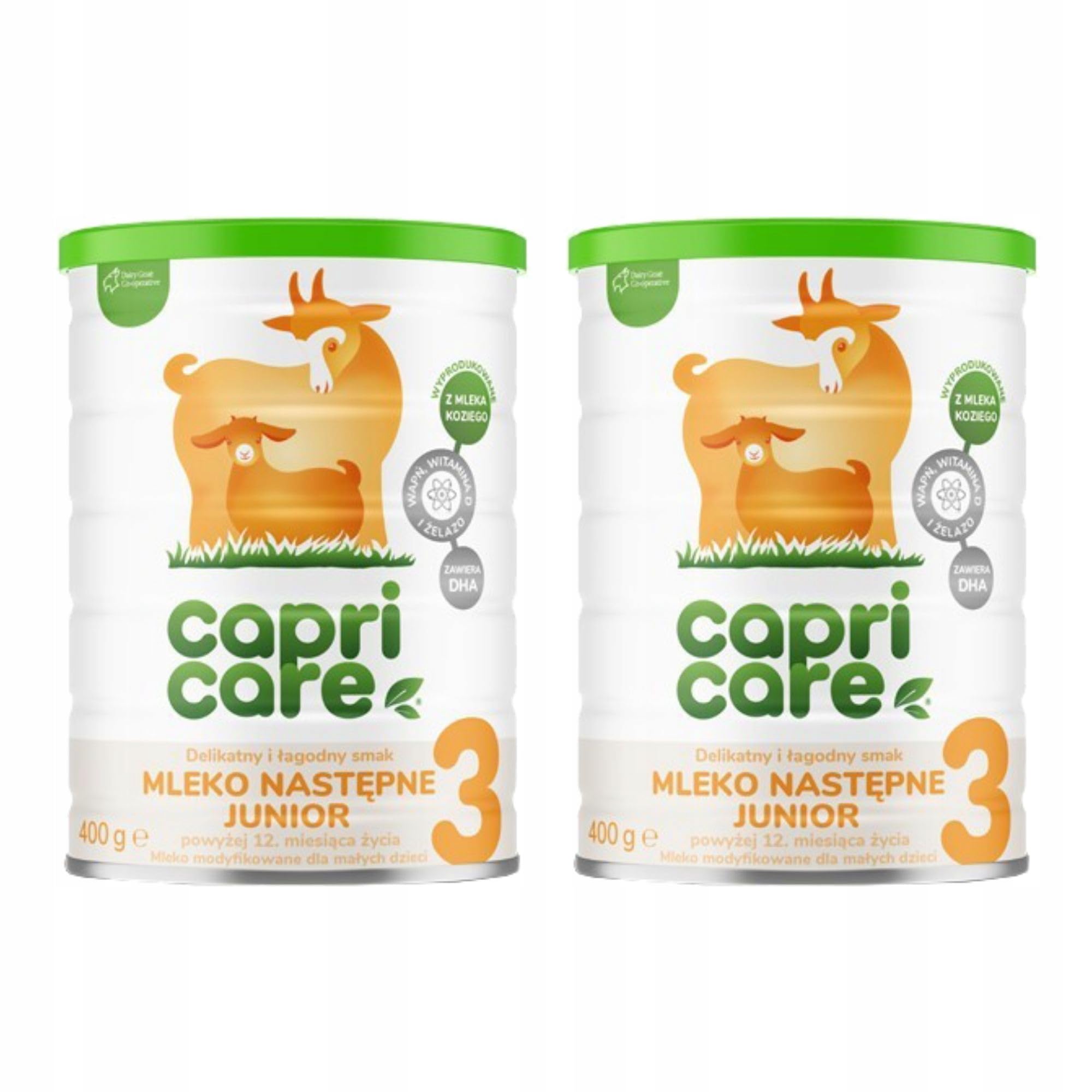 Capricare 3 Leche de Cabra en Polvo Crecimiento 12 Meses+ 2x800 g | Acompaña al pequeño a partir del primer año, con DHA, vitaminas y minerales, y de fácil digestión