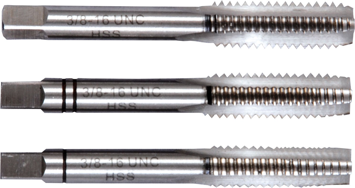 Projahn Hand Tap Set 3 Pieces HSS-G DIN 352 UNC 3/8 Inch 93803