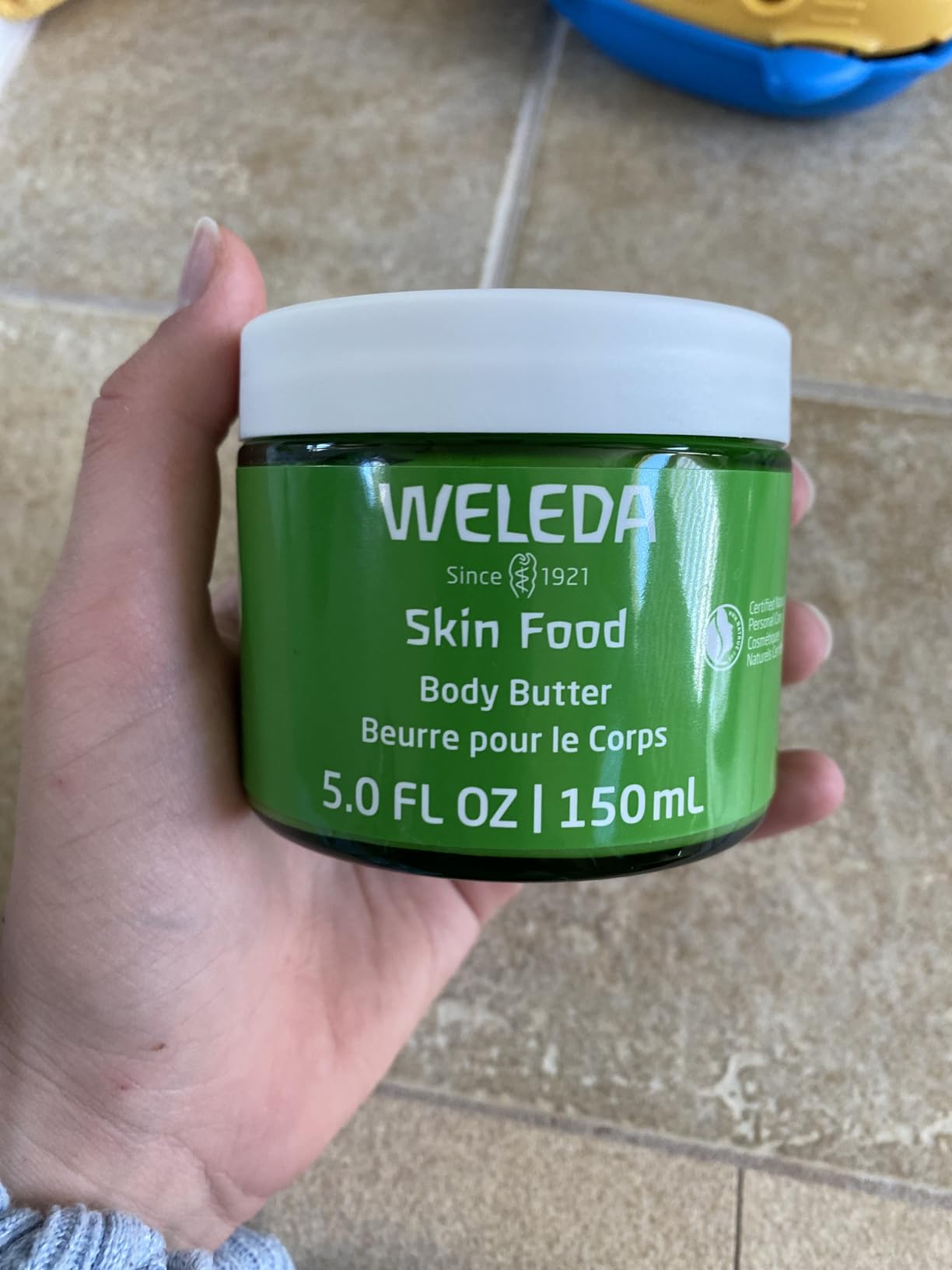 Weleda Skin Food Body Butter 5 Fluid Ounce, Sustainable Glass Jar, Plant Rich Hydrating Moisturizer with Shea and Cocoa Butter, Sweet Almond Oil and Pansy