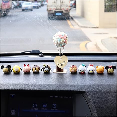 Amazon Co Jp 車のダッシュボードの装飾品 かわいいネズミの車の装飾品センターコンソール室内装飾絶妙な形の装飾 色 Q 車 バイク