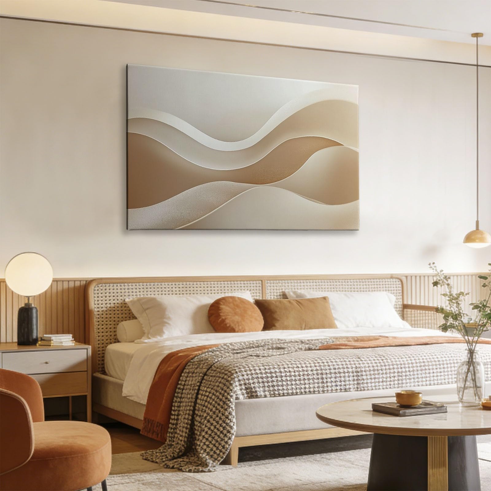 Generisch Wandbild Leinwand Mit Rahmen 100 x 70 cm, Minimalistisch Abstrakt Modern Bild Auf Leinwandbild Wandbilder Gerahmt Kunstdruck Deko für Büro Flur Wohnzimmer Wanddekoration