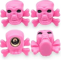 Vista 52 de 4 piezas de tapas de válvula de neumático estilo Cobra, forma de cabeza de serpiente, tapas universales de válvula de neumático con núcleo de cobre