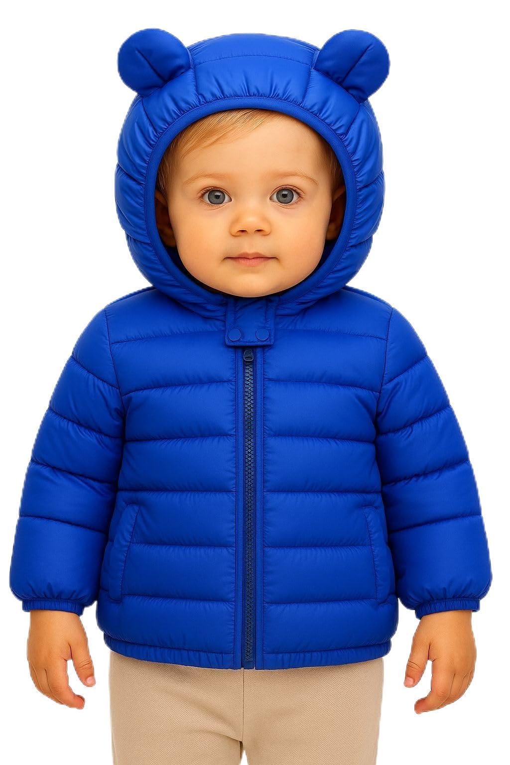 HILEELANG Kids Boy Girl Winter Hooded Puffer Jackets Coats Light Weight Padded Outerwear