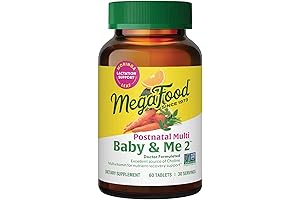MegaFood Baby & Me 2: Postnatal Vitamins for Breastfeeding Moms with Natural...