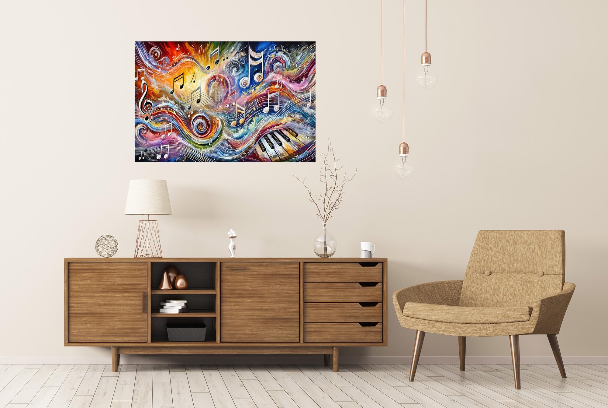 islandburner Prime XXL - Poster musicale visivo: colori e forme nelle sinfonie, un acquisto per piaceri sensoriali, immagini premium