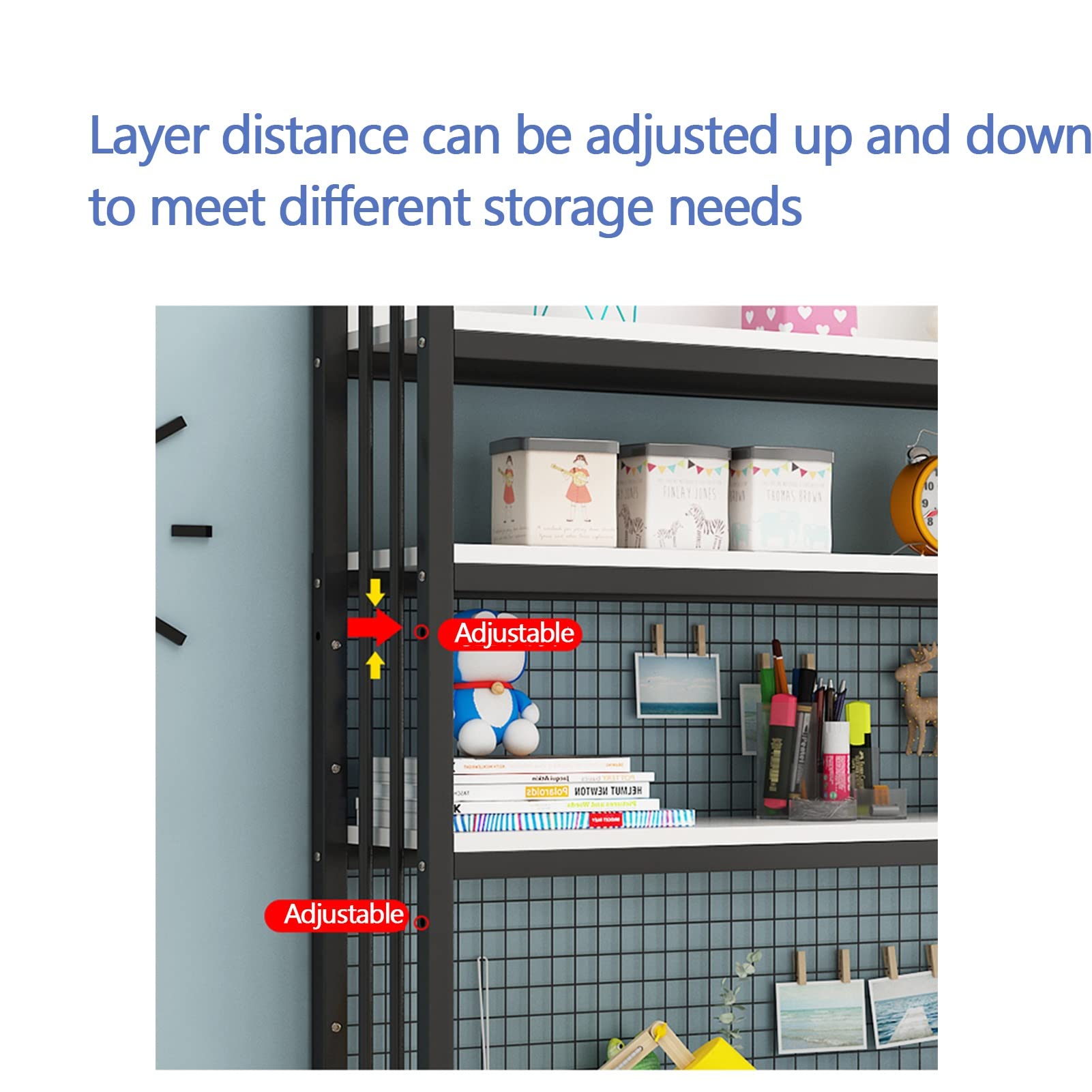 ZENCIX Étagère De Bureau à Poser, Organisateur De Bibliothèque Polyvalente, Pour La Maison, Dortoir Et Fournitures De Bureau