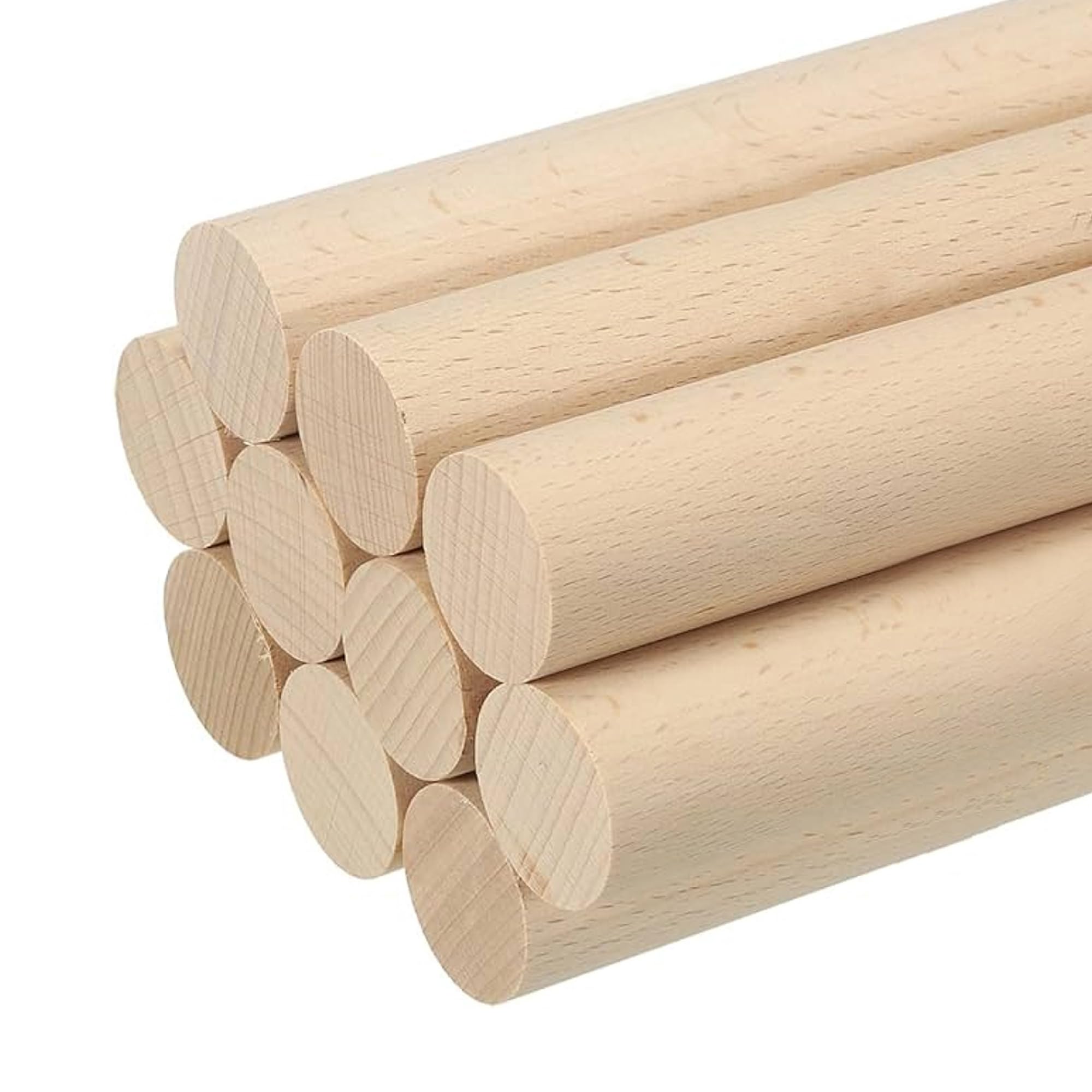 Amazon.com: 1" x 12" Wooden Dowel Rods Set - 25 Pack Birch Natural ...