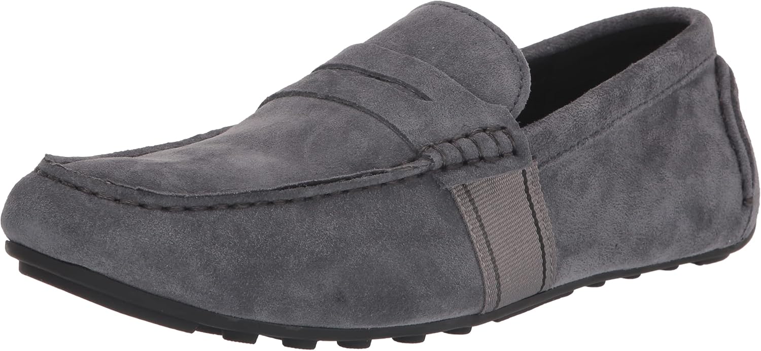 Calvin Klein Men's Orazio Driving Style Loafer, Charcoal Blue, 10