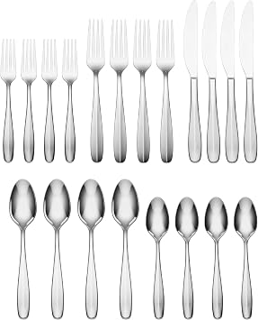 Oneida Oakwood 20-Piece 18/0 Silverware Set for 4, Flatware