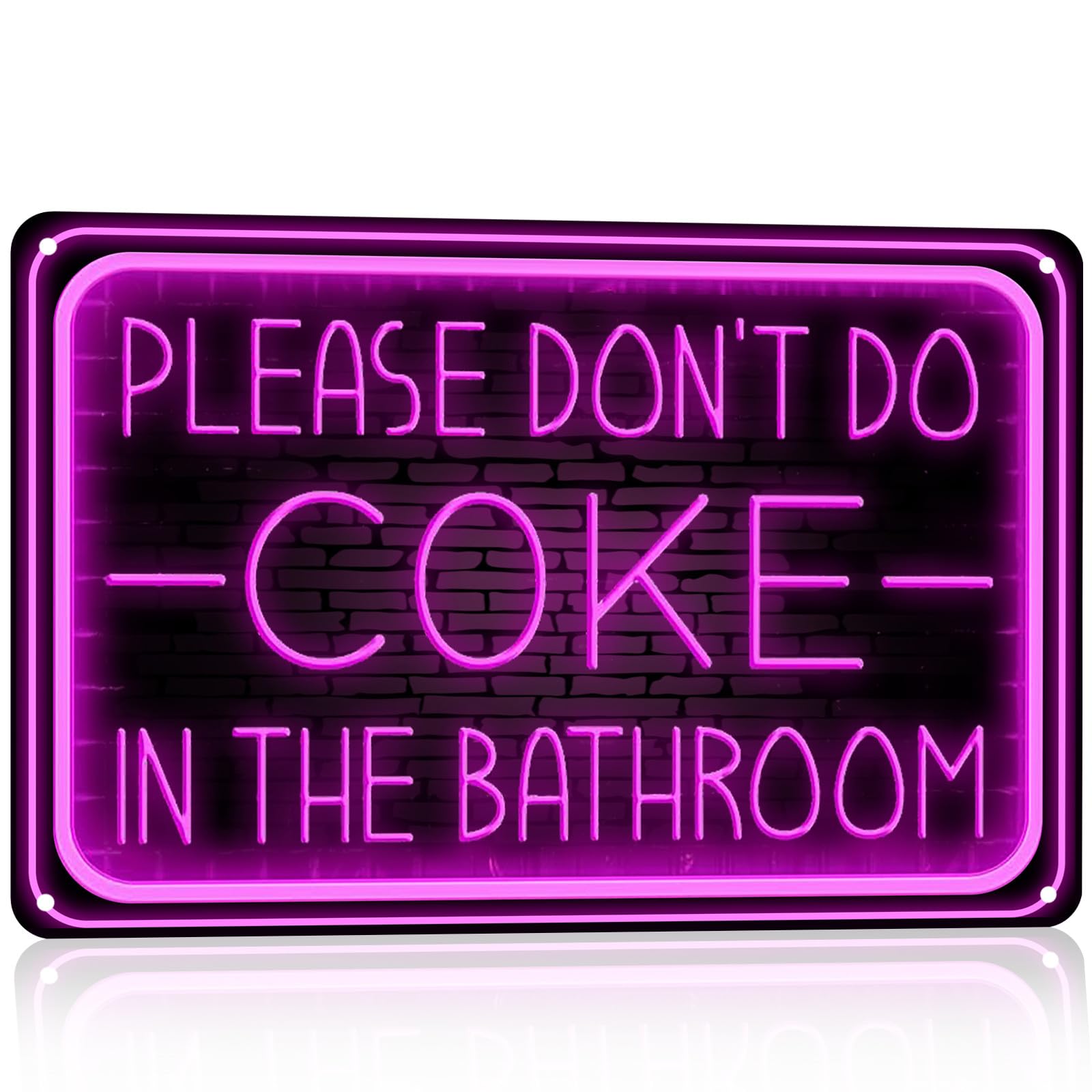 Vintage Metal Tin Sign Funny Bathroom S Humor Bathroom Wall Decor Please Don't Do Coke In The Bathroom Wall Art S 8x12 Inches Custom Private Property Signs Outdoor
