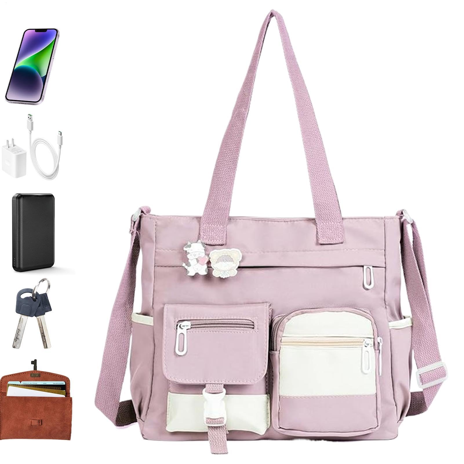 Studenten Canvas Tragetasche Wasserfeste Canvas Nylon Verstellbare | Laptop Arbeits- Und Schul-Shopper Für Und Mädchen Erwachsene Jugendliche Freunde Studenten