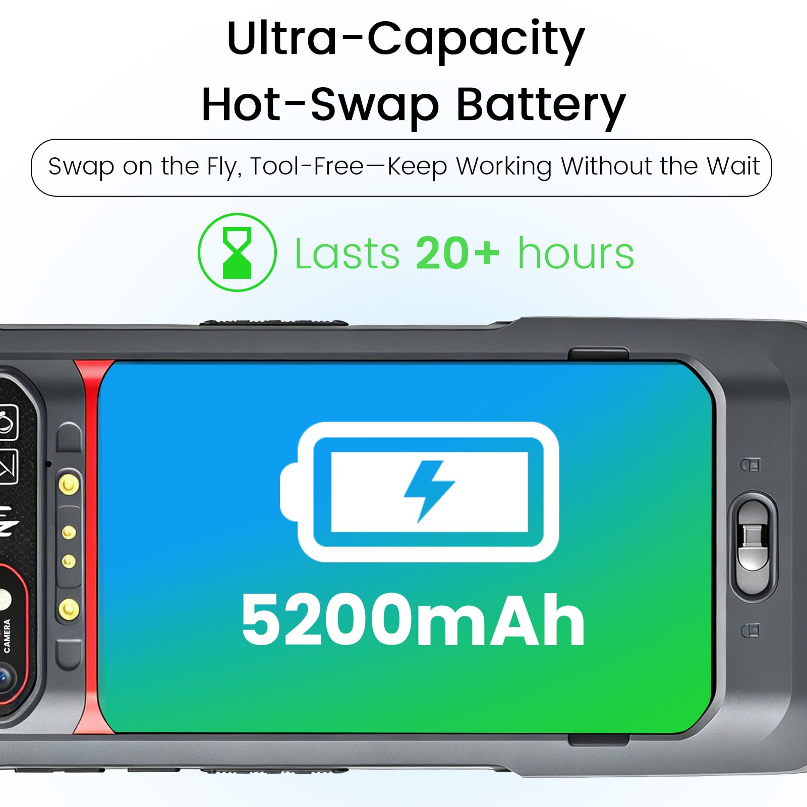 Kayoote S6 Escáner de Código de Barras Android 13, PDA Computadora Móvil Táctil 5.5", Octa-Core 6GB+64GB, Escáner 1D/2D/QR, Batería 5200mAh, 4G WiFi NFC Terminal de Datos de Inventario