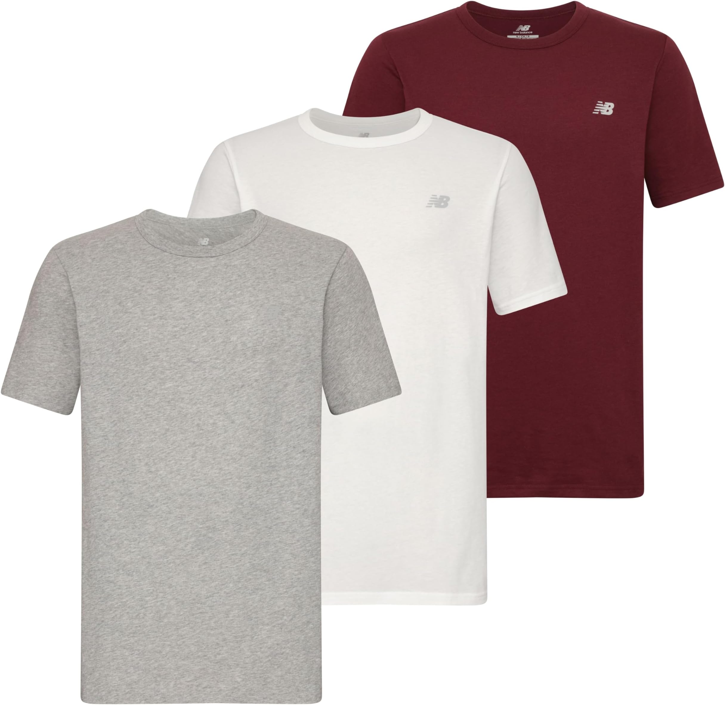 Men's Cotton Performance Crew Neck Undershirts (3 Pack)