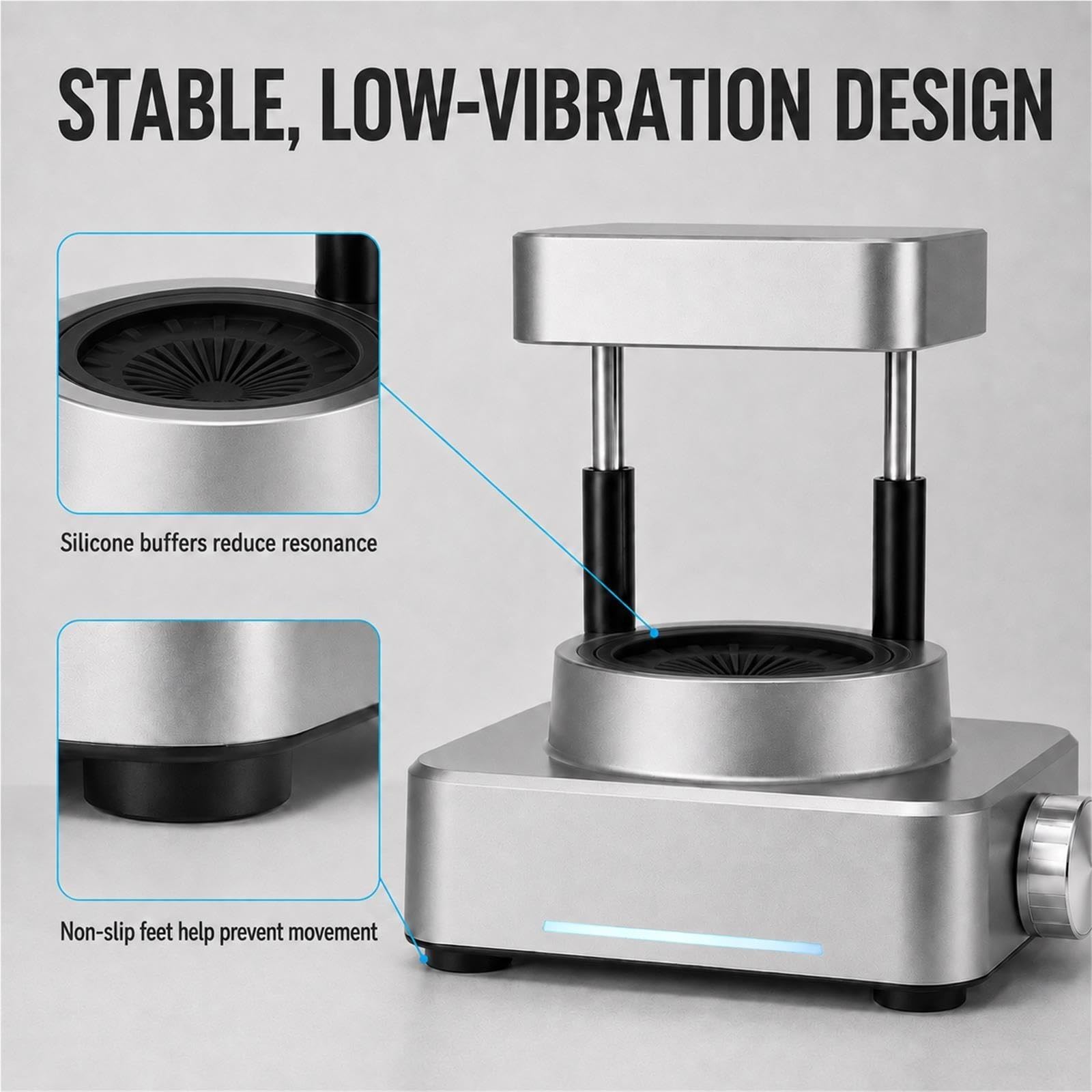 Mezclador Vortex 3500 RPM, 3 Velocidades, Frascos De 35–125 Mm