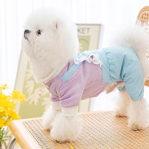Miniatura 8 de Mono de verano para perro, ropa floral de cuatro patas, para cachorros, lindas camisas de una pieza, traje para perros pequeños, niña, niño, overol