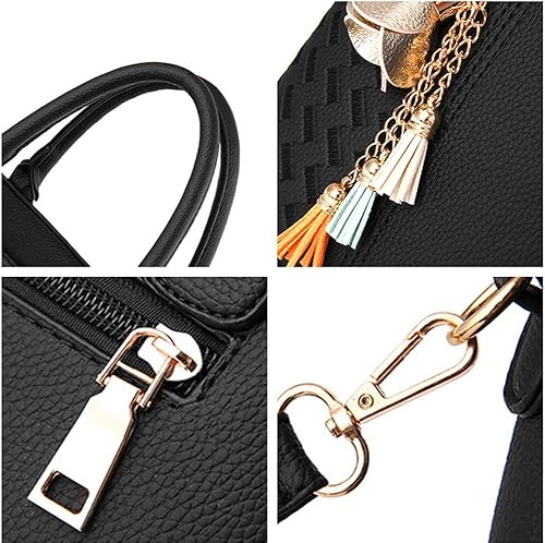 Miniatura 5 de Bolso de mano con asa superior para mujer, bolso de cuero PU