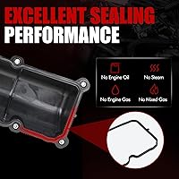 Vista 6 de MITZONE Tapa de Válvulas Lateral Derecha del Pasajero con Junta y Pernos Compatible con 2002-2012 Dodge Dakota Durango Nitro RAM 1500 Jeep Liberty