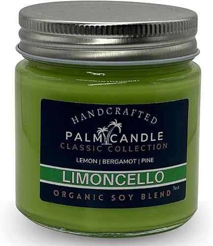 Miniatura 1 de Vela perfumada de soja y bergamota de limón, exquisita aromaterapia en un frasco de vidrio, aceites esenciales de alta calidad, 7 onzas de tiempo de