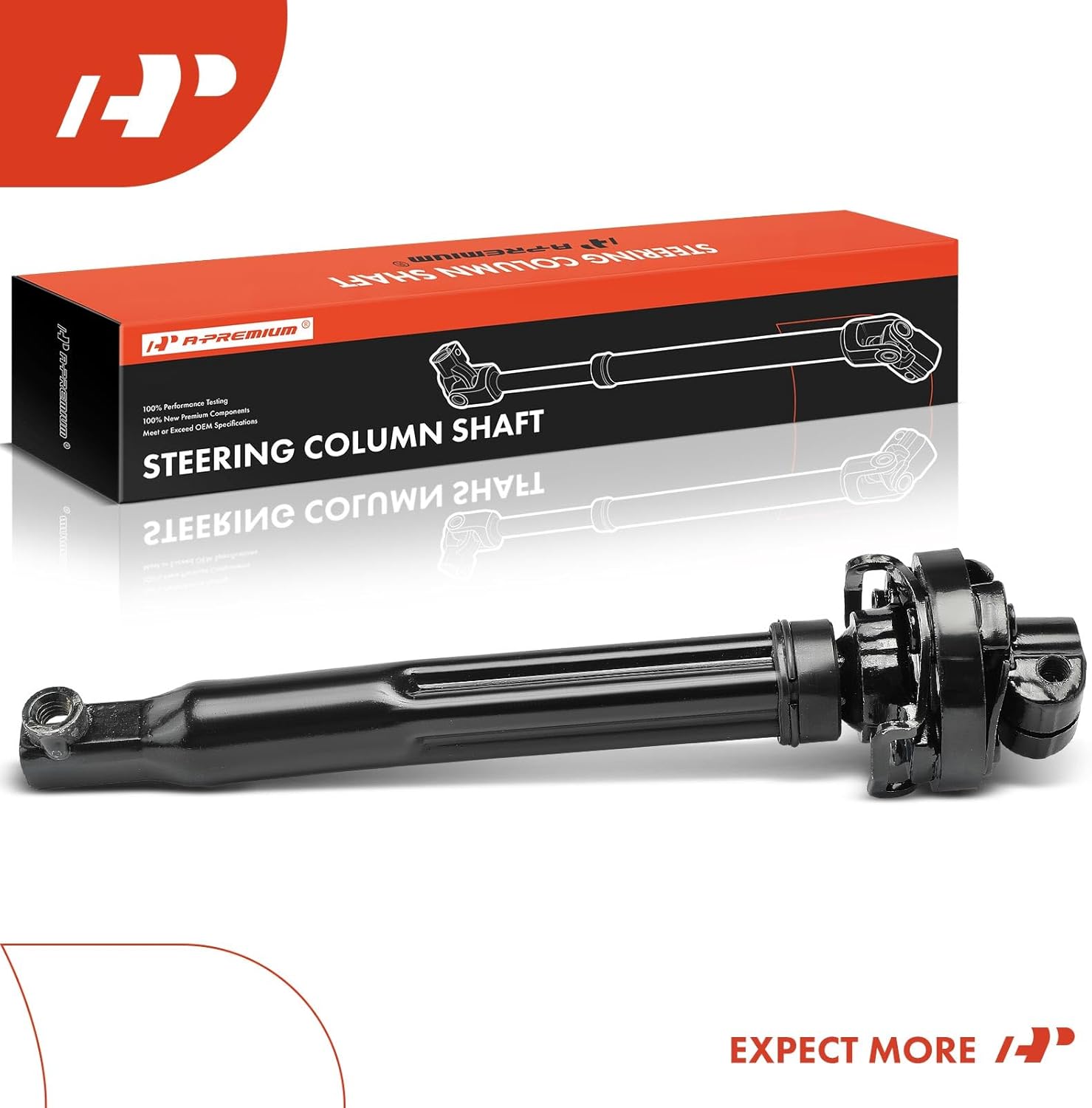 A-Premium Lower Steering Shaft Steering Column Shaft Compatible with Ford F-250 Super Duty 2008-2016, F-350 Super Duty 2008-2016, F-450 Super Duty 2008-2016, Replace # 7C3Z3B676B 7C3Z3B676D
