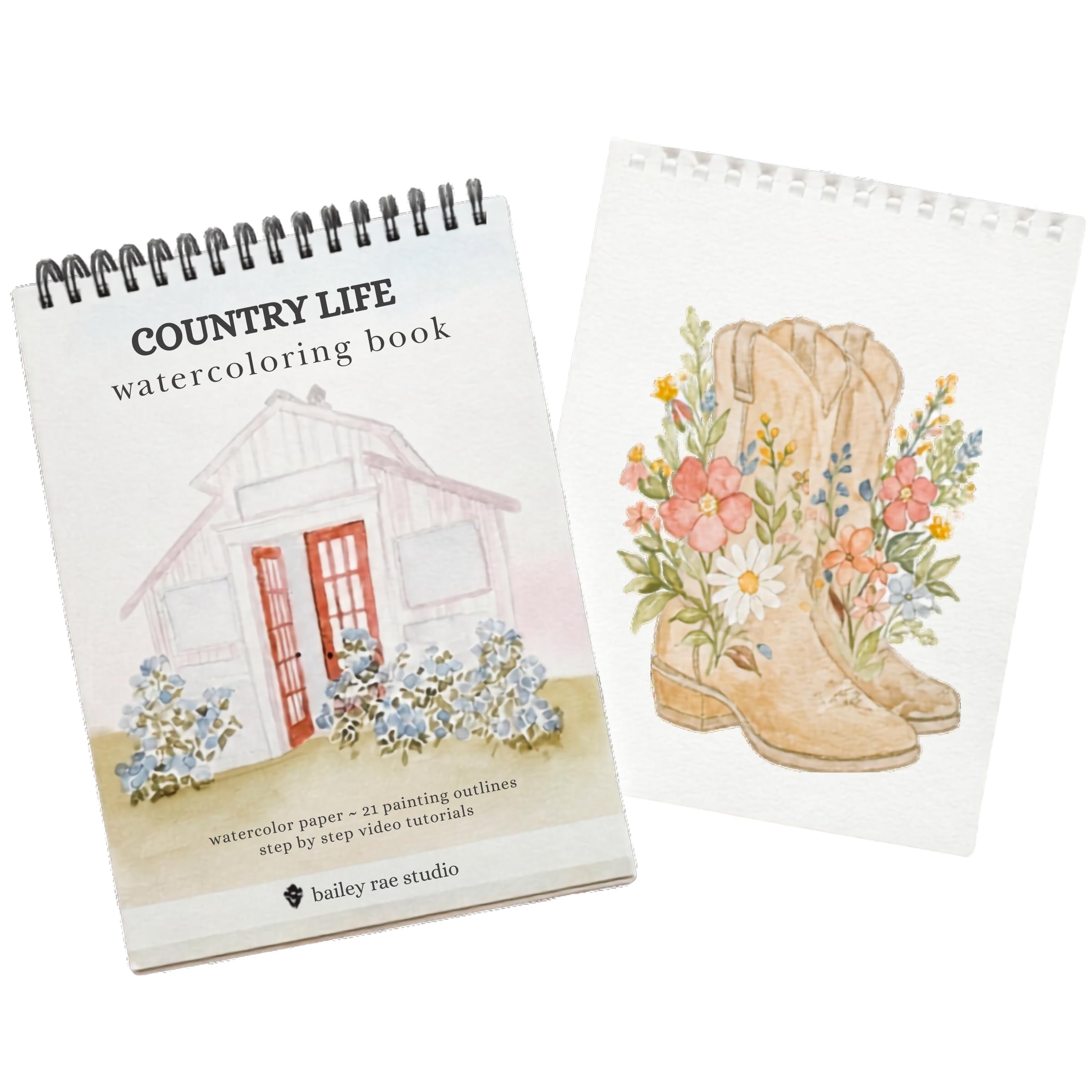 Livre d'aquarelle Country Life