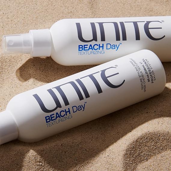 UNITE Hair BEACH Day Natural Sea Salt Spray Tousled Texture, Thickness, Definition, Waves, 8oz