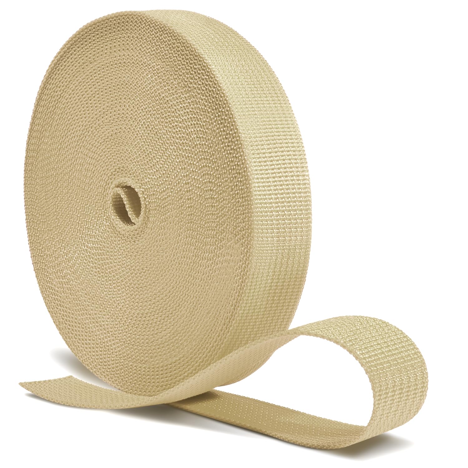 CooBigo 12 Yards Webbing 3/4" &amp; 1" &amp; 1.5" &amp; 2" Polypropylene Webbing Strap 3/4 Inch 1 Inch 1.5 Inch 2 Inch Wide Webbing Strapping for Bags/Lawn Chair/Pool Solar Cover DIY Crafting