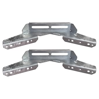 A.A 2 Pack Pontoon Wing Bunk Bracket for Boat Pontoon Bolster Trailer, V Wing Bracket
