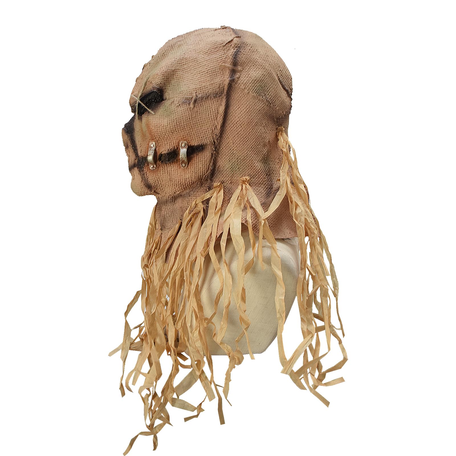 Masque d'épouvantail effrayant en latex pour Halloween