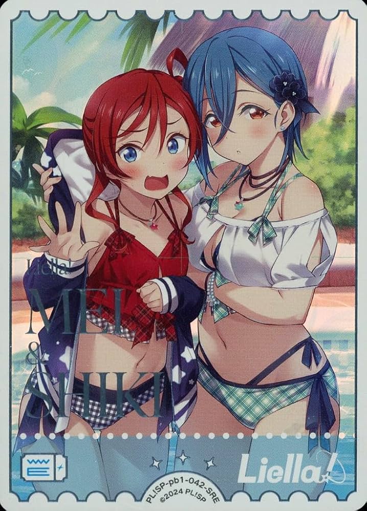 ラブカ 米女メイ 若菜四季 SRE PE+ Liella! スーパースター Amazon.co.jp: 米女メイ & 若菜四季 （丸柄加工） 【SRE】 PL!SP