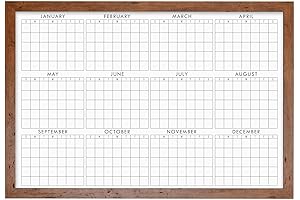 12-Month Reusable Whiteboard Chalk Wall Calendar (36 x 24)