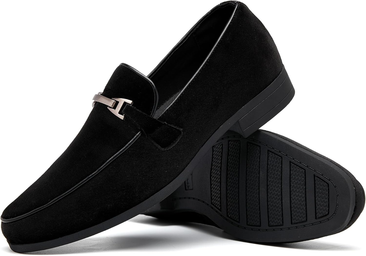 UUBARIS Men's Velvet Loafers Slip-On Comfortable Formal Dress Shoes Wedding Tuxedo Casual Oxfords - Image 6