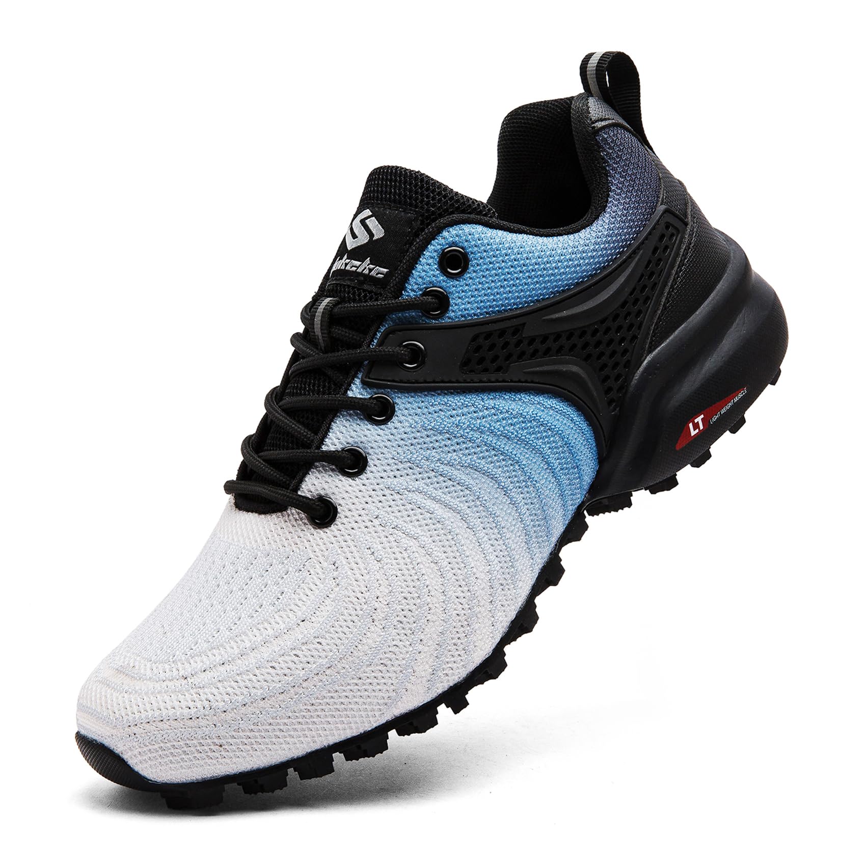 Unitysow Men's Trail Running Shoes Lightweight Breathable Walking Hiking Sneakers Outdoor Athletic Tennis Cross Training Shoes