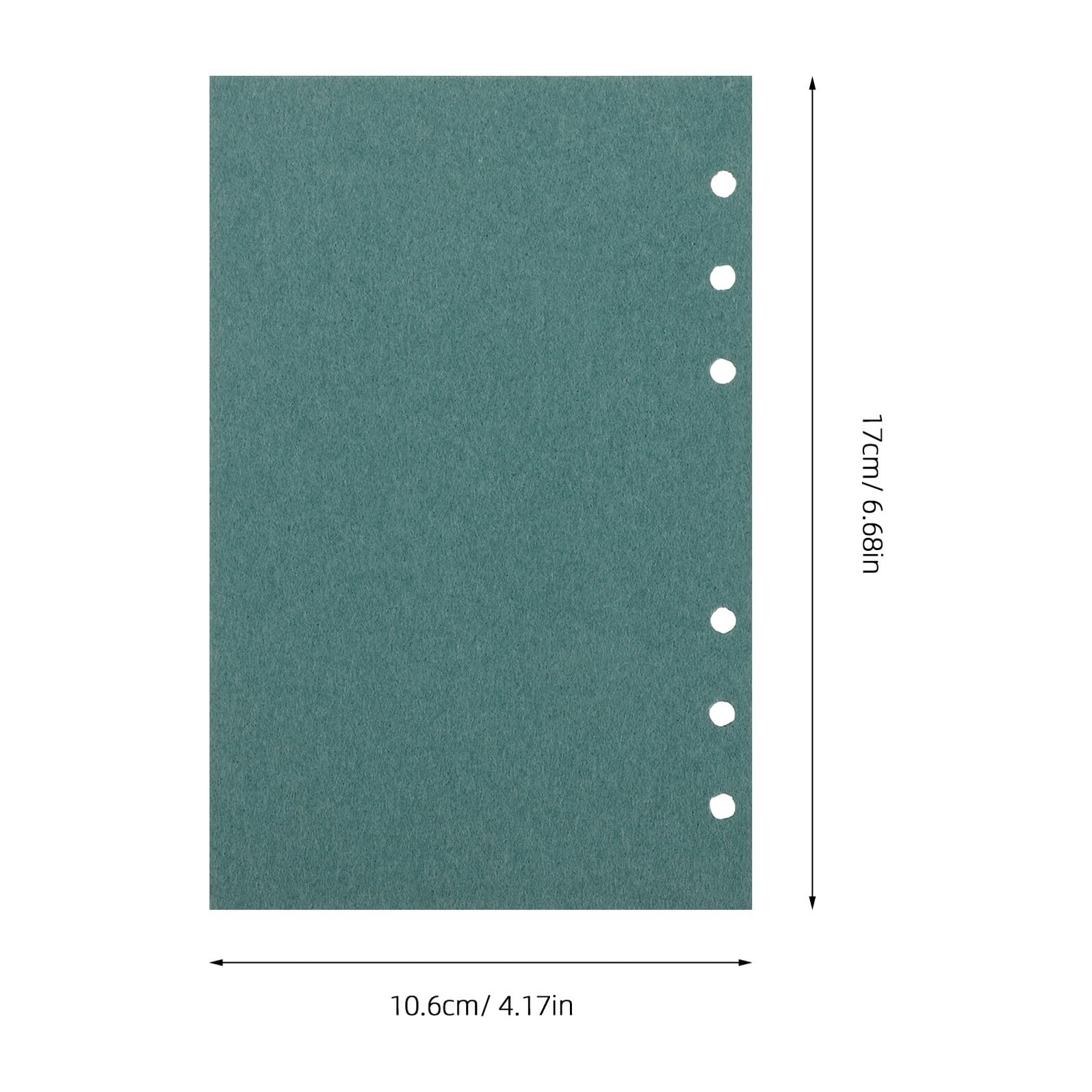 Recharges de Papier A6 à Feuilles Mobiles pour Classeur, 24 Feuilles en Papier Portable Perforations, pour Budget et Travail Couleur Aléatoire