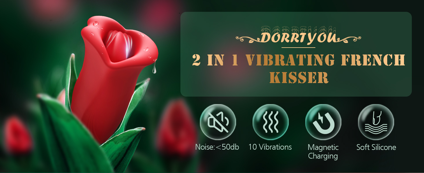 double rose toy Sucking Vibrators | Air Suction Clitoral Toys main image 0